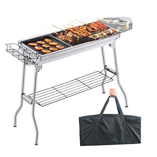 Barbecue À Charbon De Bois Grill Portable Extérieur, Rôtissoire Poêle
