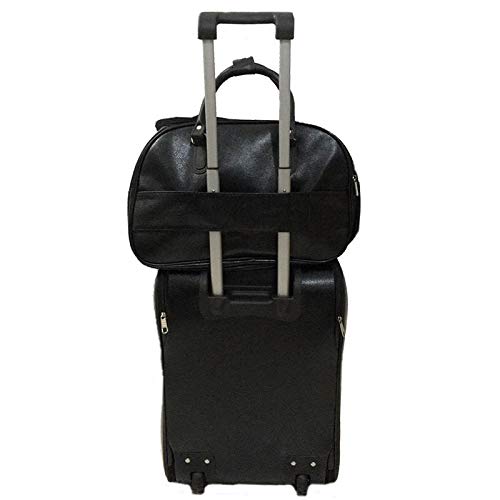 01 Mala Rodinha 01 Mala Mão Bolso na Frente Nova Preta