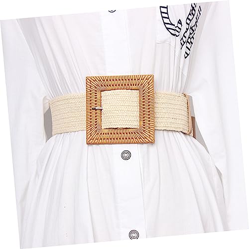 1pc Women's Belt Waist Belts for Women for Dresses Black Sash Elastic Belt for Women Retro Waist Belt3