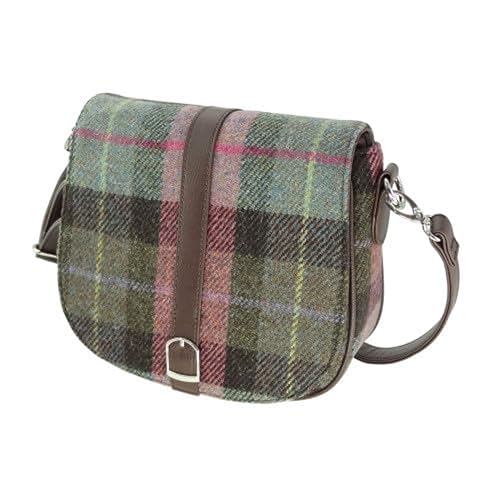 Image of Glen Appin Women's Harris Tweed Beauly Shoulder Casual Bag Adjustable Strap Tartan Pattern Birthday Gift Mothr's day