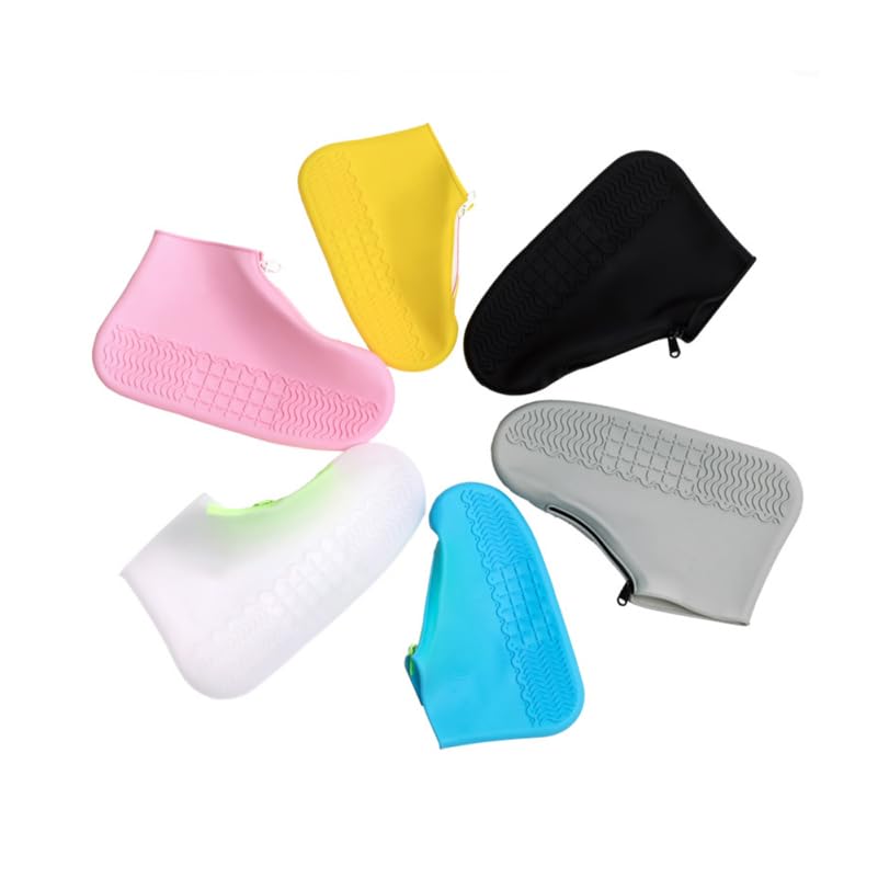 Cubiertas para calzado antideslizantes HANABASS, 1 par, impermeables, protectoras, para exteriores, color negro, tamaño 28.5x17.5 cm miniatura 5