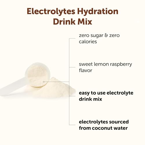 Image of Micro Ingredients Electrolytes Powder, 1lbs(69 Servings) | Sugar Free | Lemon Raspberry Flavor | High Potassium (1,000mg) + Coconut Water & Real Lemon Juice | Keto Friendly, Non-GMO