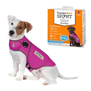 ThunderShirt for Dogs, Small, Fuchsia Sport – Dog Anxiety Relief Calming Vest