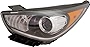 EVAN FISCHER Headlight Compatible with 2017-2019 Kia Niro Halogen, Driver Side