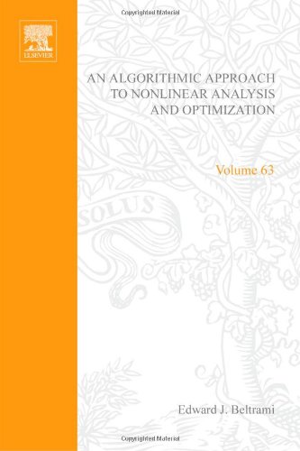 Algorithmic Approach to Nonlinear Analysis and Optimization (Mathematics in Science & Engineering)