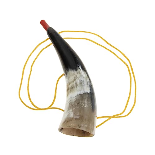 OFFSCH Jouet Corne Viking Portable Trompette Naturelle pour Jeux et Fêtes Exquis Accessoire pour Amateurs Instruments à Vent