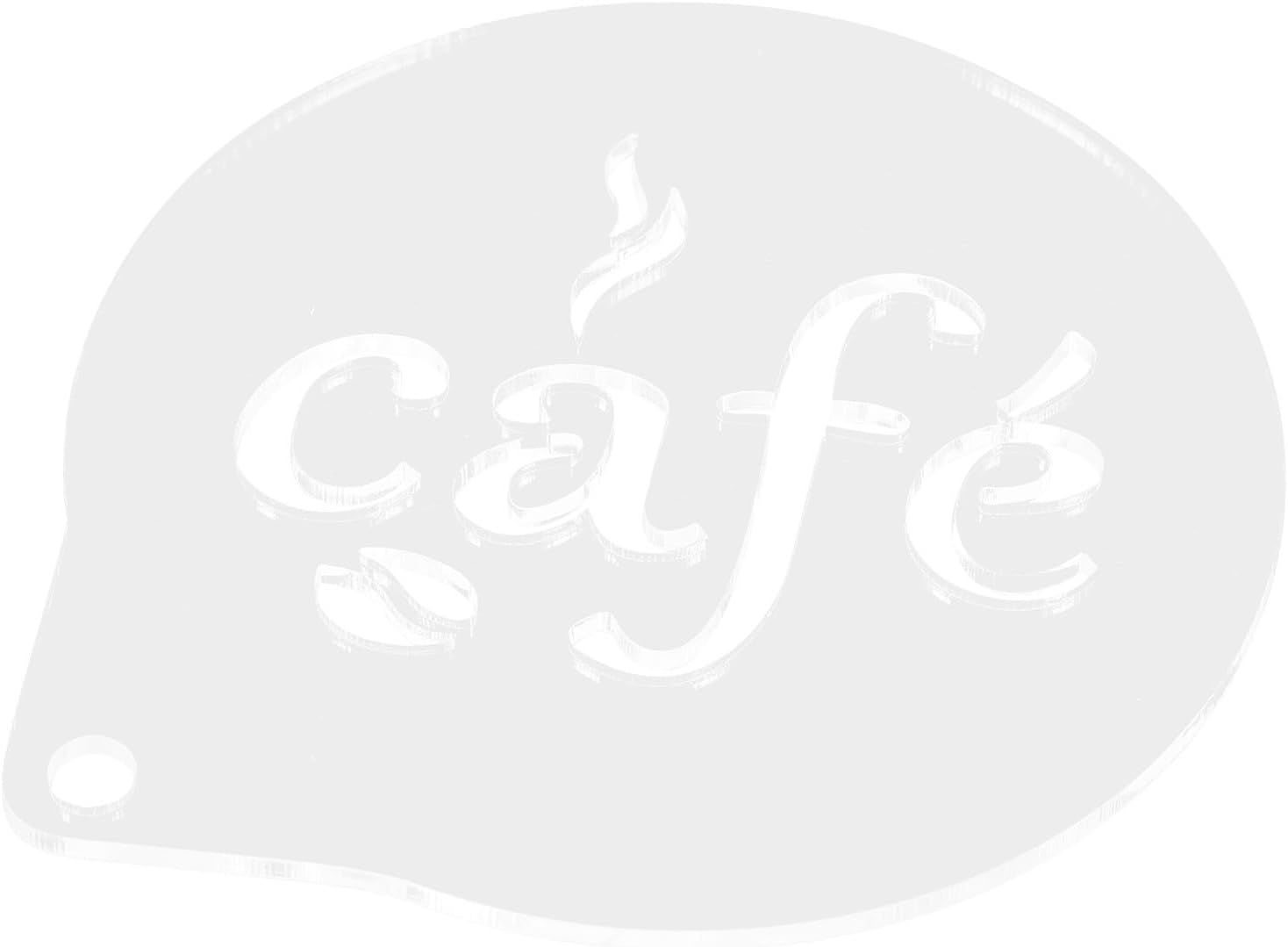 Reusable Acrylic Coffee Decorating Mold for Latte Art with Easy to Clean Feature, Beautiful and Lovely Design, for Restaurants and Coffee Shops