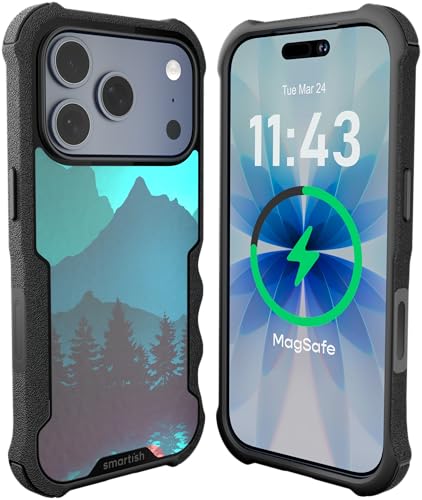Image of Smartish iPhone 17 Pro MagSafe Case - Gripzilla Protective Magnetic Case for Men [Rugged + Tough] Military Grade Heavy Duty Grip Armor - Drop Tested for iPhone 17 Pro - Moving Mountains