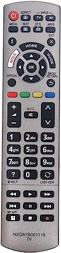 N2QAYB001115 New Replacement Remote Control fit for Panasonic Viera TV TX-40EXW734 TX-40EXW735 TX-40EXX689 TX-43EXW754 TX-49EX610E TX-49EX613E TX-49EXF687 TX-49EXN688 TX-49EXT686 TX-49EXW604S