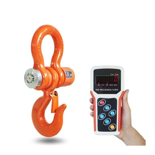 Báscula de grúa Digital electrónica inalámbrica 10T, báscula colgante Industrial resistente con medidor de mano,Herramientas mecánicas