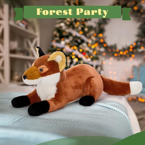 Image of BENINY Giant Fox Stuffed Animal 30 inch, Large Stuffed Foxes Plush Toy, Fluffy Toy Birthday Gifts Throw Pillow for Kids - Sweet Companion