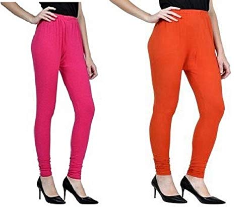 Bharat Gifts Women Cotton Blend Churidar Legging - (Pack of 2) (Free Size)