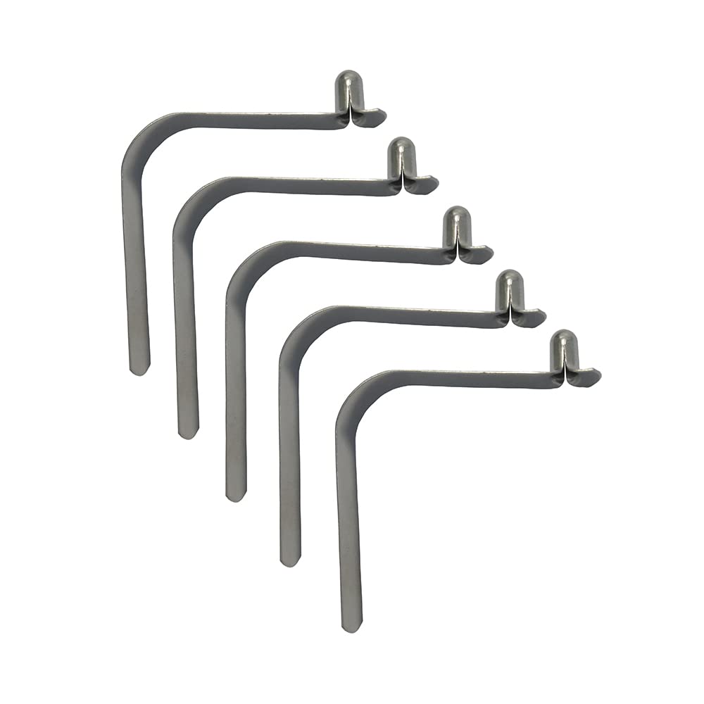 50 Pieces 6mm Stainless Steel Button Clips Snap Spring for Wet Environments with Elastic Requirements Awning Camping Caravan Telescopic Tube Positioning