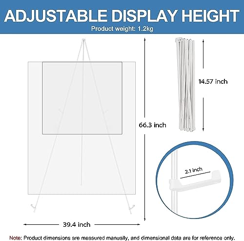 Easel Stand For Wedding -Foldable Portable 168cm High Display