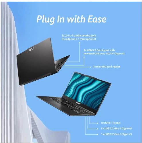 Acer Travel Lite (2026) AMD Ryzen 5 Hexa Core 7430U - (16 GB/512 GB SSD/AMD Radeon Graphics/Windows 11 Home) TL04-41M Light Laptop/14.0" FHD Display/Black/Metal Body/Copilot Key/1.34 Kg/MSO 2024 - Image 4