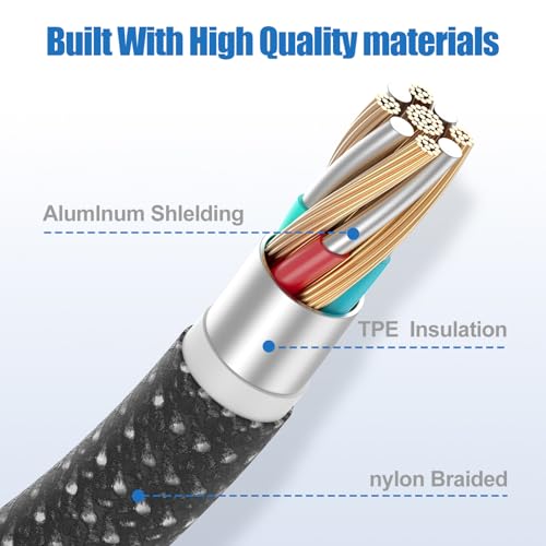 Image of USB C to C Charging Cable 10ft, 60W Fast Type C to C Charger Cord Long for Apple iPhone 17 Pro Max /17 Air /16 Pro Max /15 Plus, MacBook Pro 2021 /2020 /2019,iPad 12.9 /11 inch /Mini /Air 5 /4,Samsung Galaxy