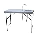 Palm Springs Folding Portable Fish Fillet Cleaning & Hunting Table with 1.5 Gal Sink