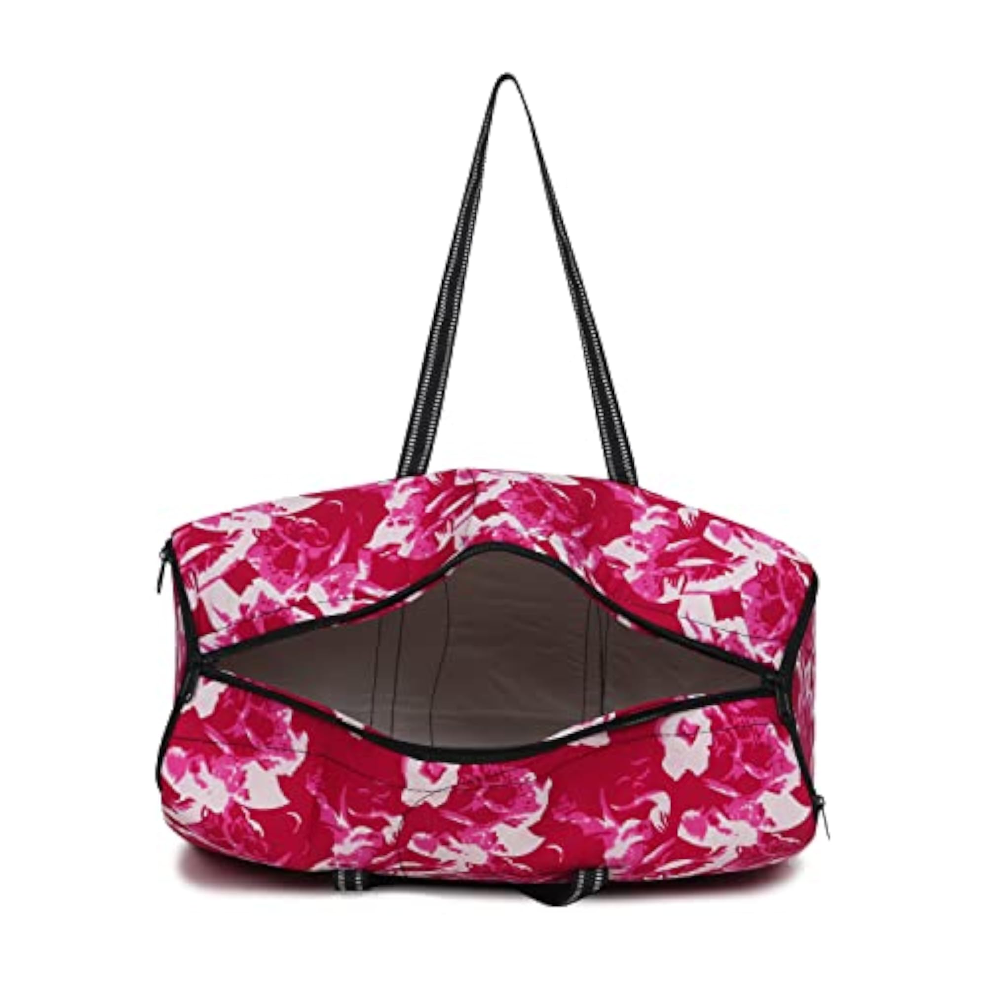 Girls Pink Flower Extra Large Duffle Travel Bag