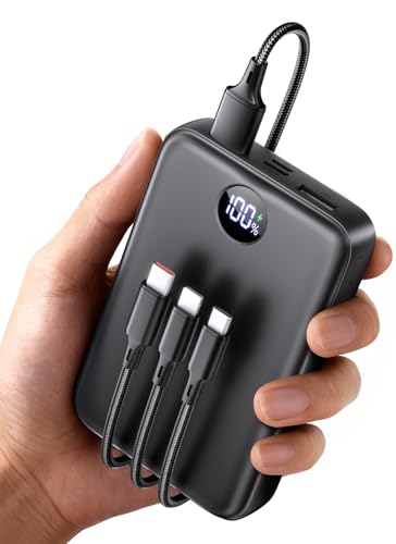 Power Bank 40000mAh, 22.5W Mini mit USB-C Input & Output Schnellladung PD QC 3.0, Externer Akku mit LED Display, Kompatibel mit iPhone 17 16 15 14 13 Xiaomi Samsung iPad Travel Camping Outdoor