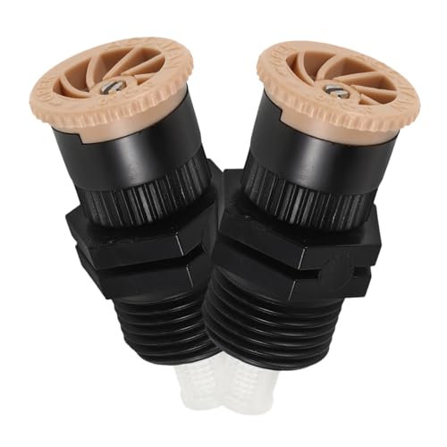 ibasenice 2pcs Adjustable Sprinkler Nozzle Head Replacement for Sprinkler System Plastic Watering Nozzle for Lawn and Garden