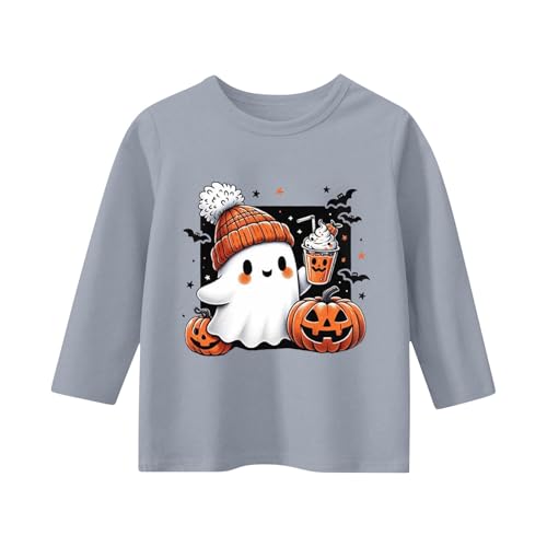 Girls Cute Graphic Halloween Shirts Long Sleeve Soft Fall Tops Teen Kids Multi Color Crew Neck Pullover Sweatshirts2