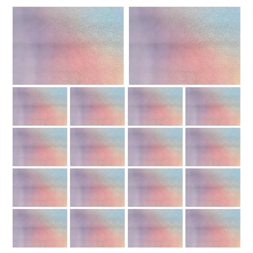 Papier cartonné holographique vierge effet miroir pour scrapbooking et lettres de fête