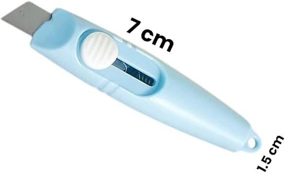 2 Adet Çelik Bıçaklı Mini Tekli Falçata Maket Bıçağı, 2 Farklı Model Portatif Küçük Falçata