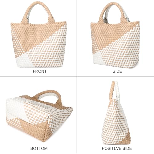 Image of Vegan Leather Purses for Women, Handmade Purses and Handbags Summer Beach Travel Tote Shoulder Bag | WOVEN