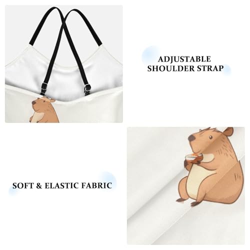 Capybara Pattern Girls One Piece Swimsuits Quick Dry Beach Swimwear Bathing Suit4