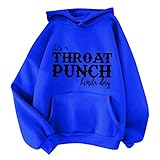 Hanraz Langarmshirt Hoodies mit Taschen Sweatshirt Langarmshirt Damen Pullover Einfarbig Warm Asymmetrische Rollkragenpullover