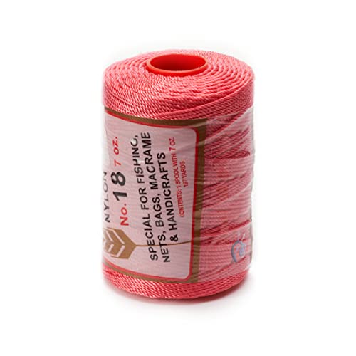Image of Espiga No.18-100% Nylon Omega String Cord for Knitting and Crochet - 11 Coral