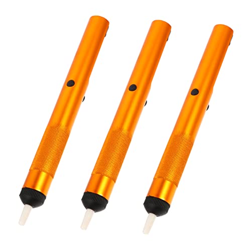 DOITOOL 3 Piezas Absorbente De Soldadura Cable Bomba De Transferencia De Líquido Fuerza Aspiradoras Aire Auto Abrazadera Centro Líquido De Dirección Soldar Inflador Válvula Todo Aluminio