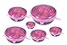 6PCS silicone extensible Couvercles universel silicone alimentaire Wrap bol Pot couvercle de couverture de silicone Pan de cuisson Accessoires de cuisine (Color : Pink)