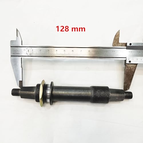 DONSP1986 2" Cup Bike Conversion Bottom Bracket Set, Bicycle Bottom Cup Ball Bearing Kit and 128mm Axle