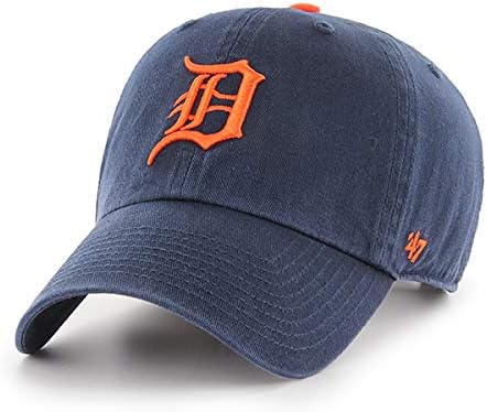 '47 Detroit Tigers Clean Up Hat Cap Navy/Orange