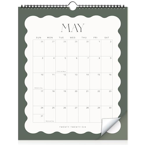 Aesthetic 2026 Wall Calendar - Runs from January 2026 Until July 2027 - The Perfect Large Modern...