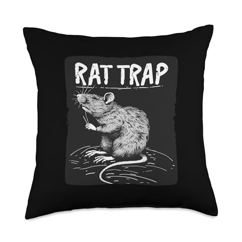 Awesome Rodent Trap Costume for Rat Trap Saying Lovers Throw Pillow