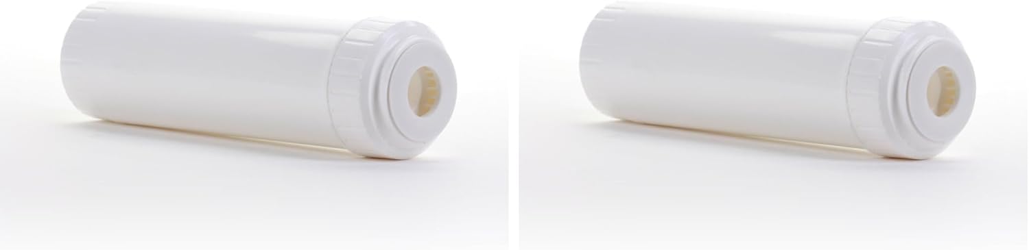 Hydronix EC-2510W White Empty Standard Size Water Filter Cartridge, Durable Construction Universal Pre/Post Use 2.5 x 10