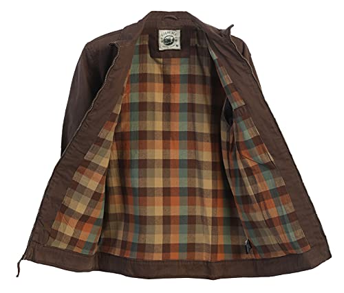 Gioberti Men's 100% Cotton Casual Outerwear Twill Multi Pocket Cargo Shirt Jacket4