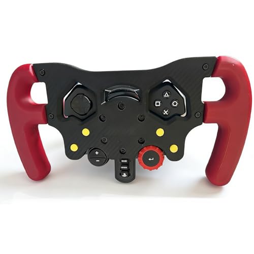 Racing Wheel Mod Kit for Driving Simulators, Designed for Logitech G29 G920 G923 Wheels, with Ergonomic Controls & Quick-Release Bracket