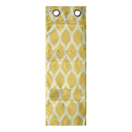 Lunarable Abstract Hanging Pocket Organizer, Vintage Inspired Geometric Pattern of