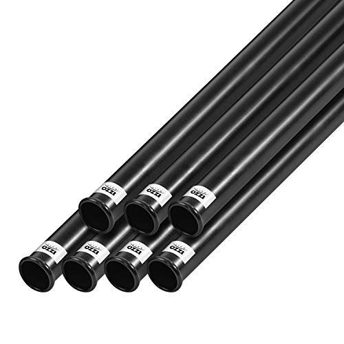 IZZO Golf Black Plastic Golf Club Tube 1.5 Inch (Pack of 7)
