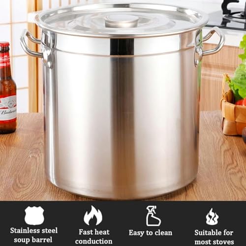 Grande pentola da Esterno in Acciaio Inox friggitrice per Tacchino 27QT/45QT/63QT pentola a Vapore con cestello e Coperchio per Cucinare granchi e Frutti di Mare