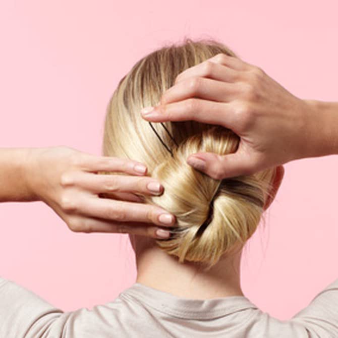 Miniatura 6 de Horquillas para moño ROCST Bobby Pins Clips para ballet mujer niña peluquería salón 24 piezas (2 pulgadas, negro, 24 piezas)