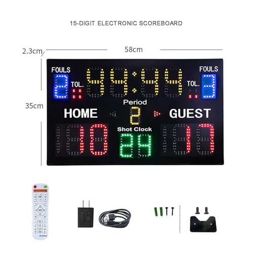 Tableau électronique avec télécommande pour arbitrage tennis de table