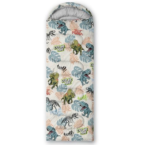 Bolsas de dormir QOOMO para camping, 3 estaciones, cálida y fresca, ligera y resistente al agua para adultos y niños miniatura 2