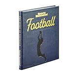 The Story of Football in 100 Photographs by Sports Illustrated - Graphic Image Leather Bound Book Navy - Fine Collectible Edition - Made in USA