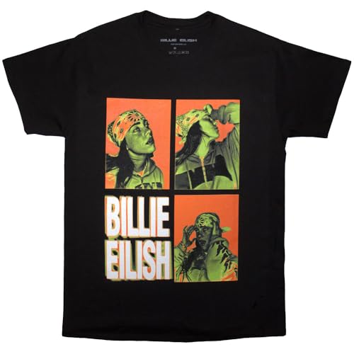 Billie Eilish 3 Photo Logo T Shirt M