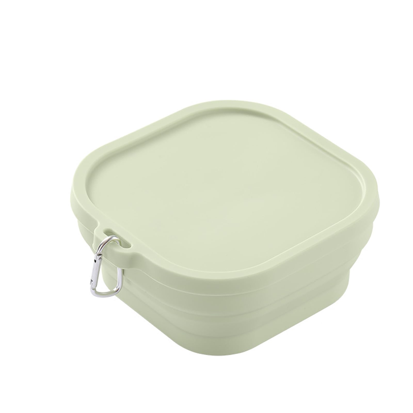 jiingekk Efficient Silicones Snacks Box with Lid Portable Food Container for Gym Beach Offices Mess Release and Quick Cleaning Up Pliable Mealpreps Box