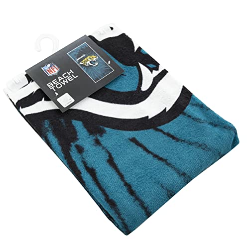 Image of Northwest NFL Jacksonville Jaguars Unisex-Adult Beach Towel, 30 inch x 60 inch, Psychedelic (Pack of 6)